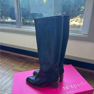 Kate Spade Black Heeled Boots